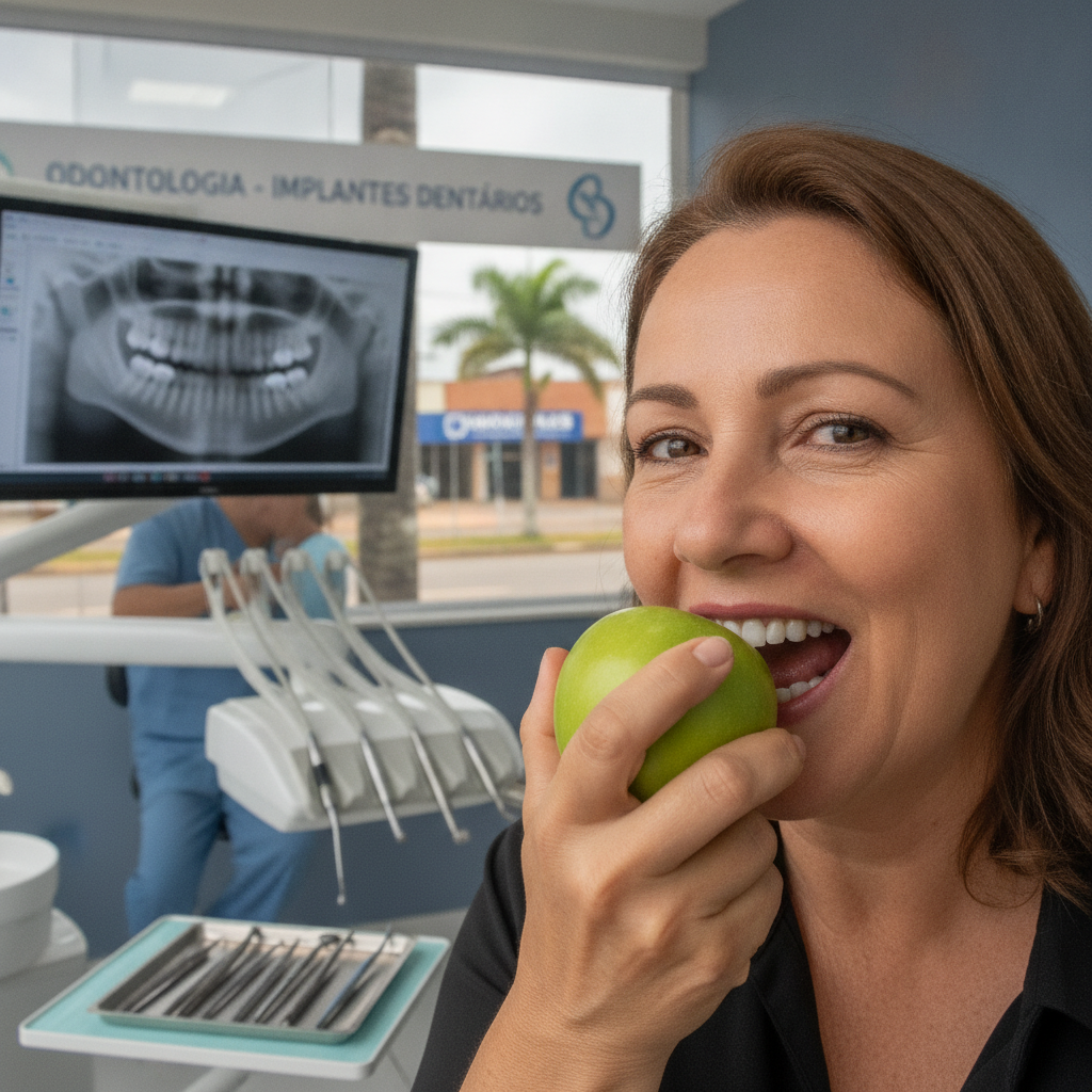 Implante Dentário Melhora a Mastigação em Nova Andradina